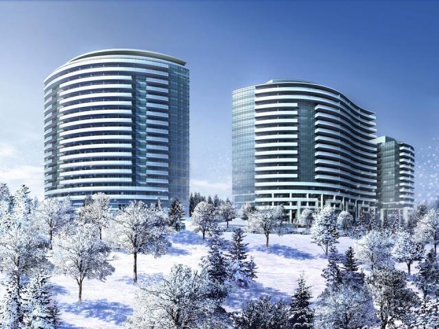 Scenic On Eglinton Condos Winter View Toronto, Canada