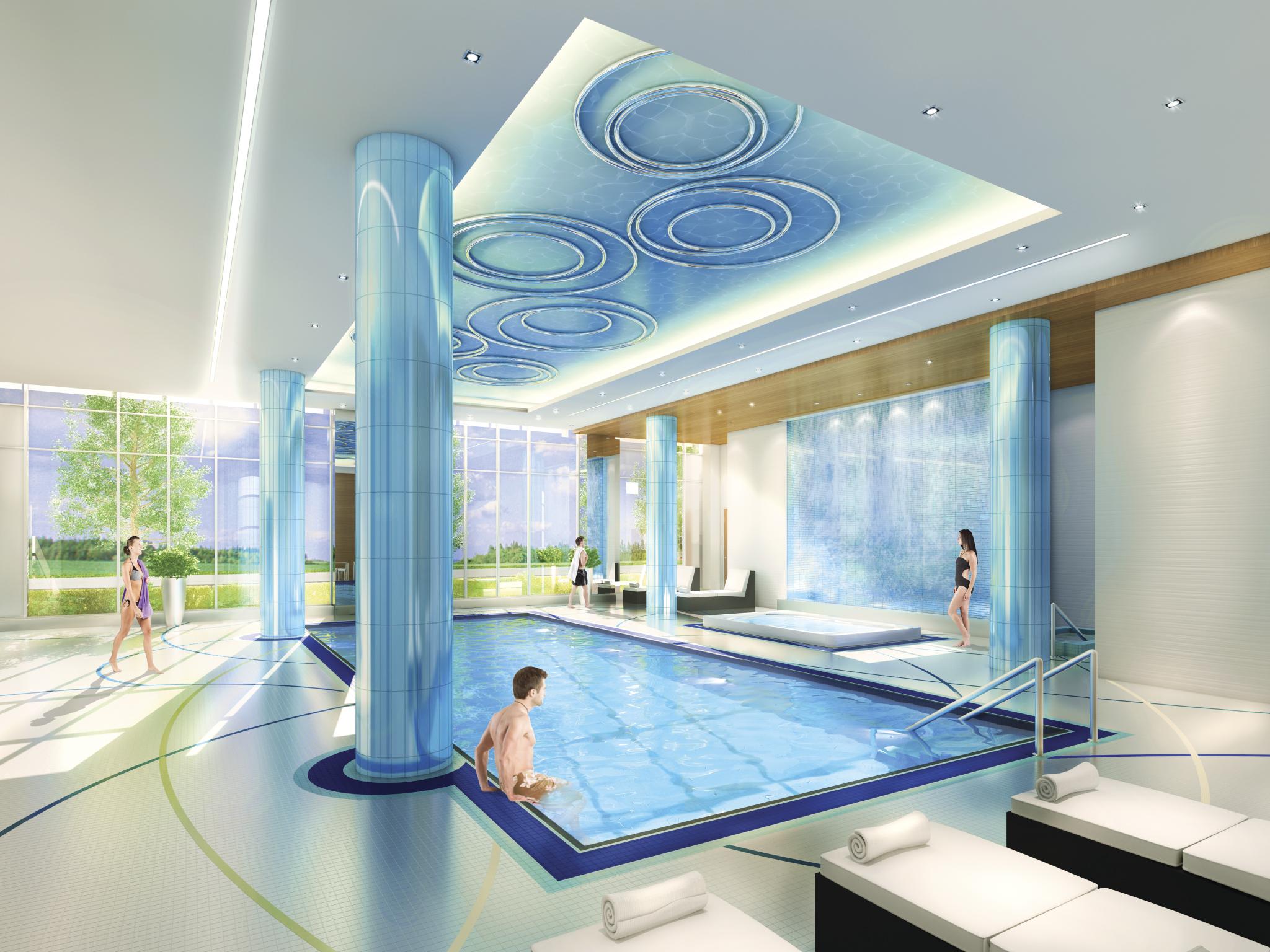 Senses Condominiums Indoor Pool Toronto, Canada