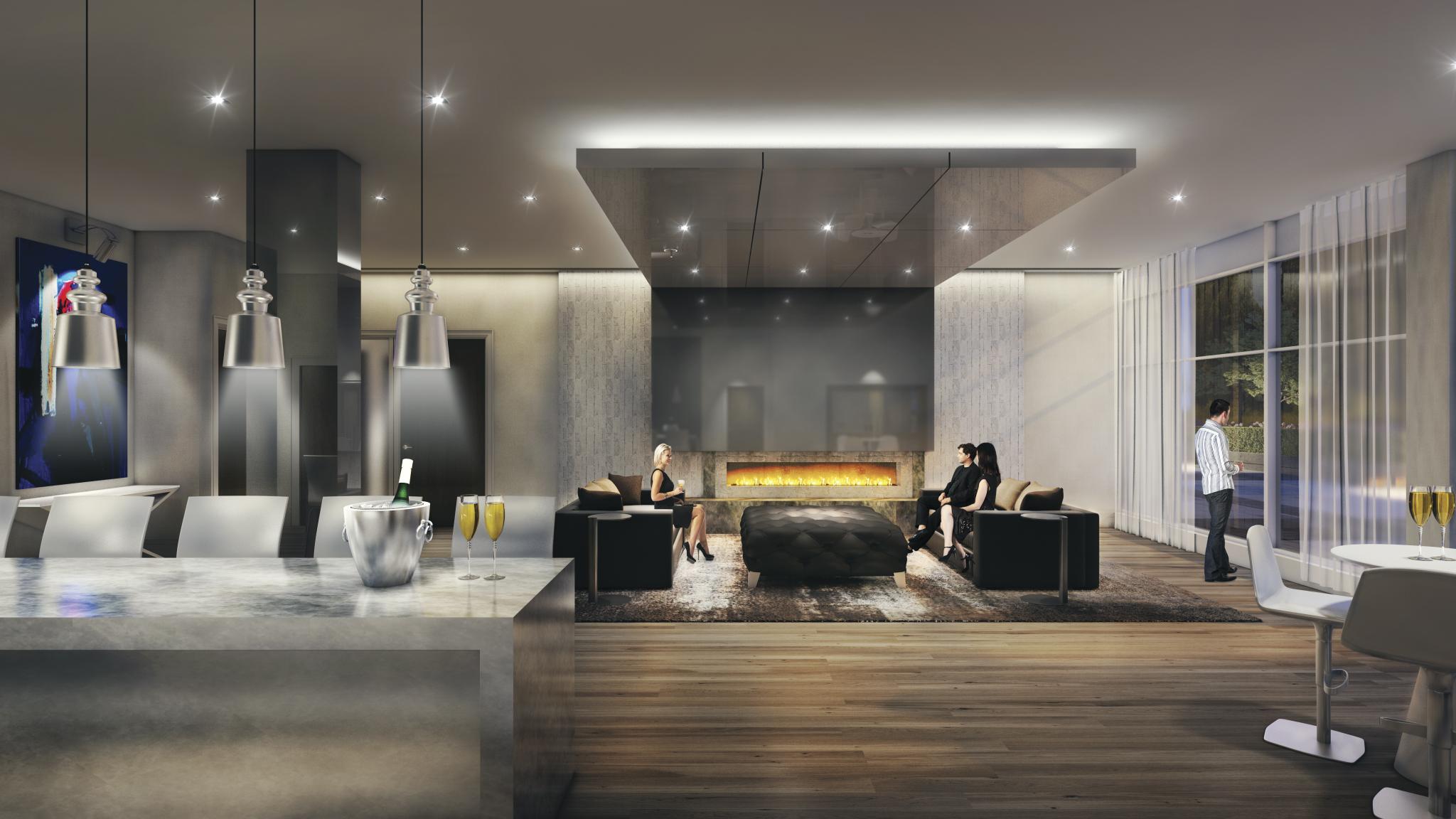 Senses Condominiums Wine Lounge Toronto, Canada