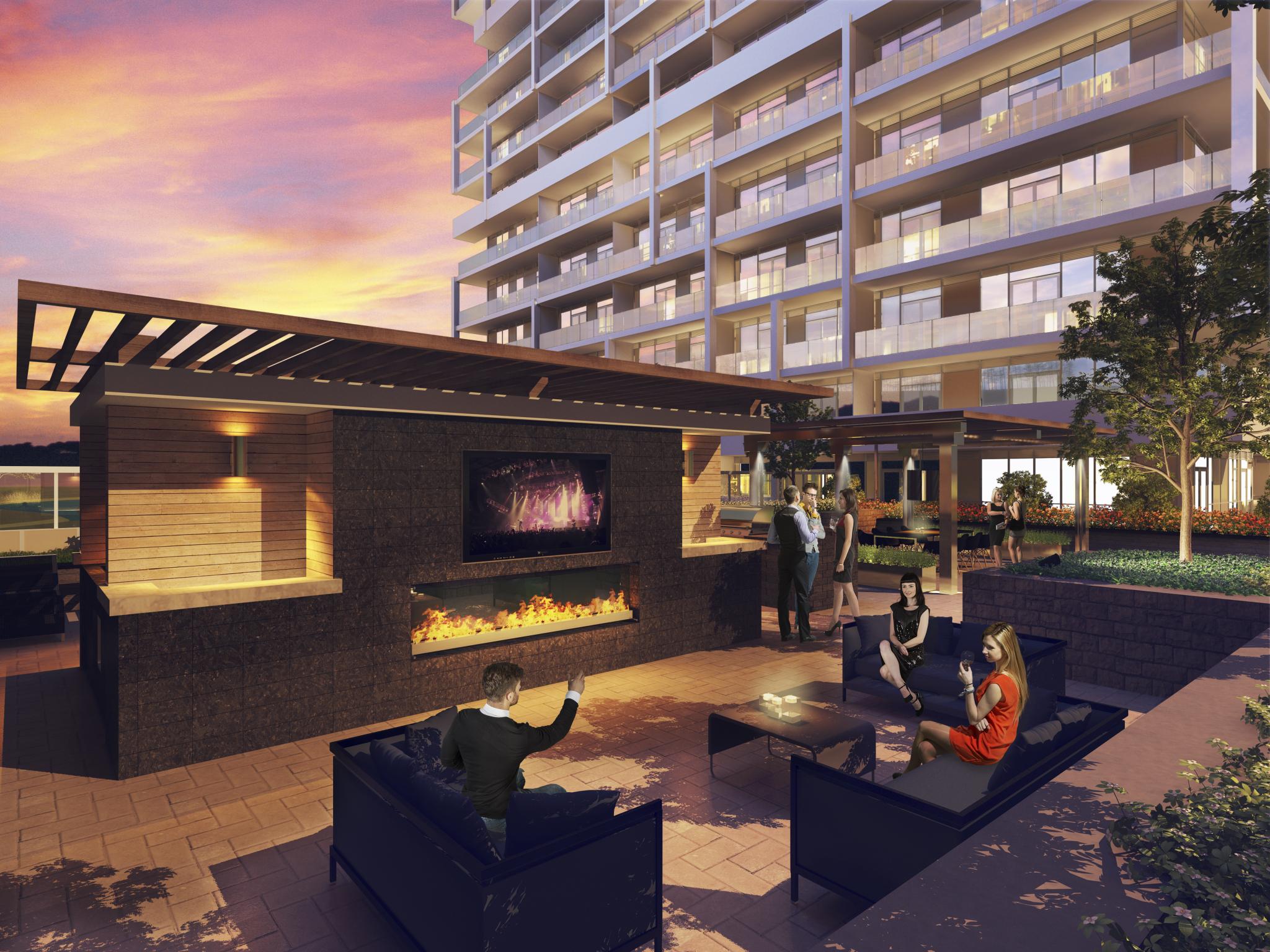 Senses Condominiums Outdoor Party Toronto, Canada