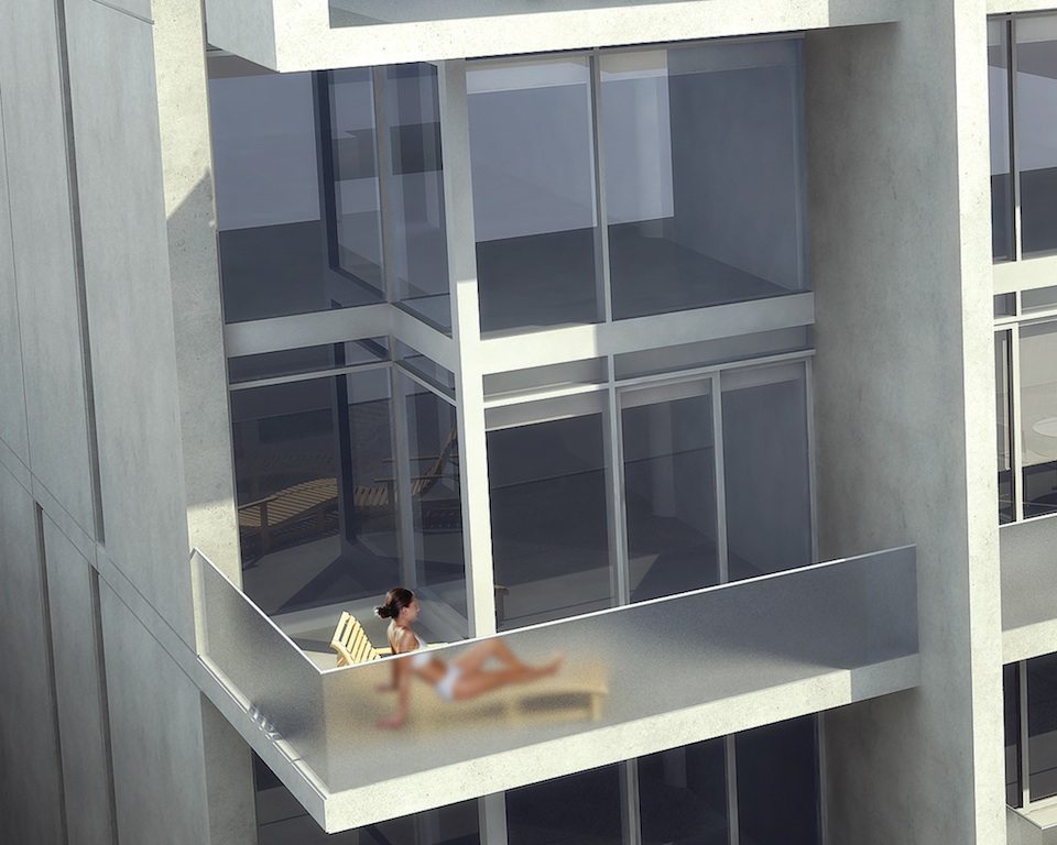 Seventy5 Portland Condos Balcony Toronto, Canada