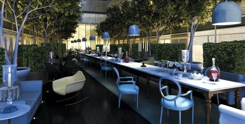 Seventy5 Portland Condos Outdoor Dinning Toronto, Canada