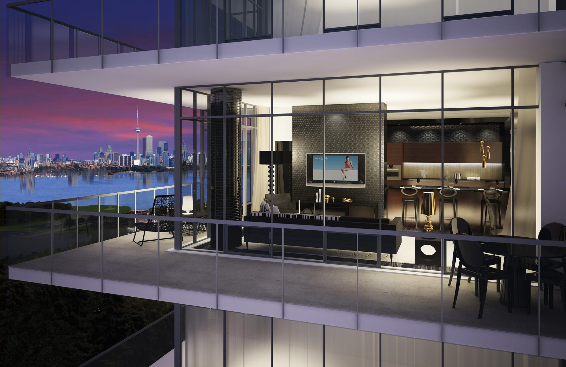 South Beach Condos & Lofts Balcony Toronto, Canada