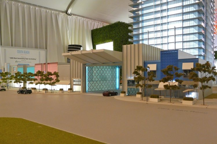South Beach Condos & Lofts Front View Model Toronto, Canada