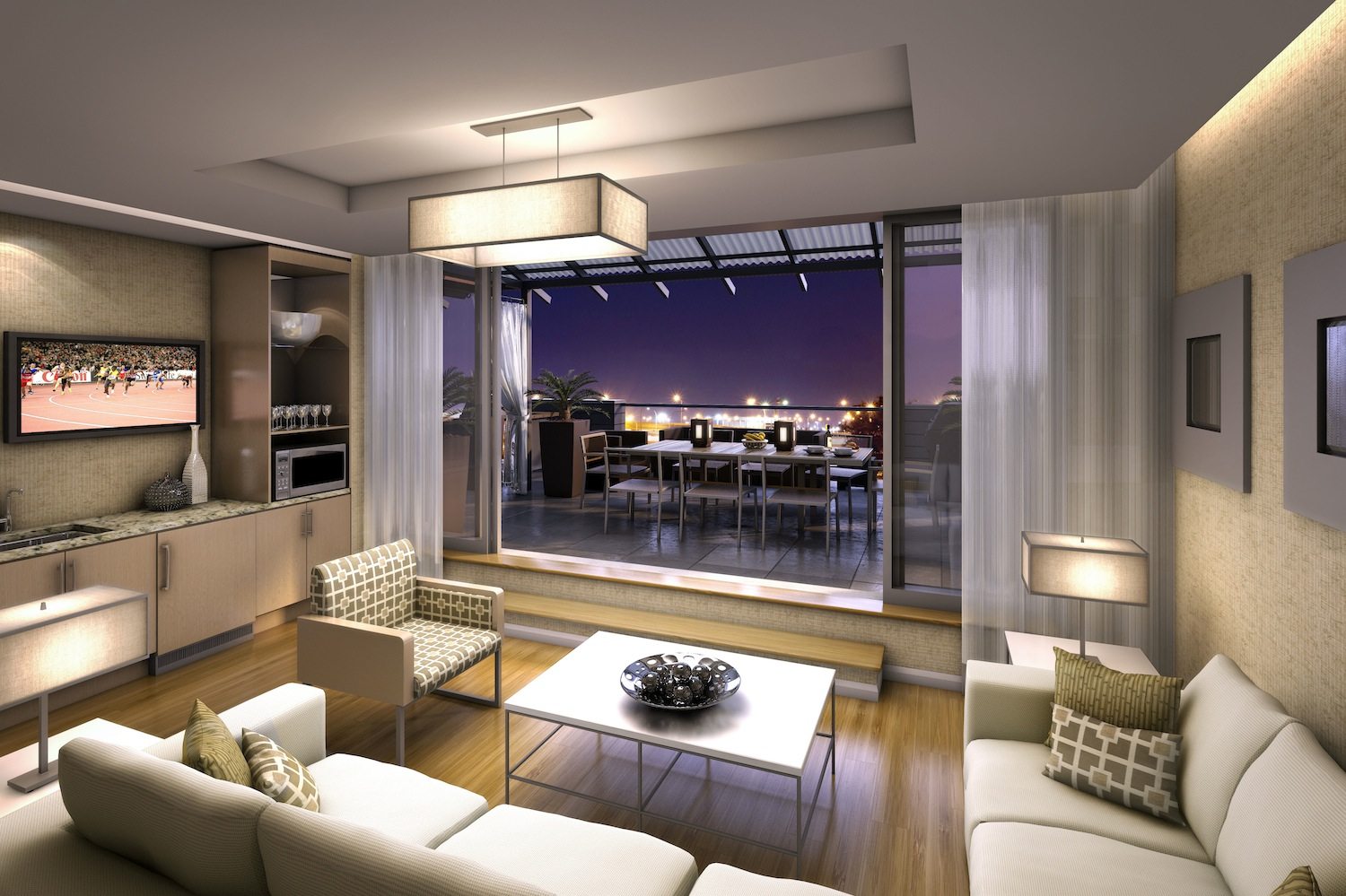 Station Condos on the Subway Terrace Lounge Toronto, Canada