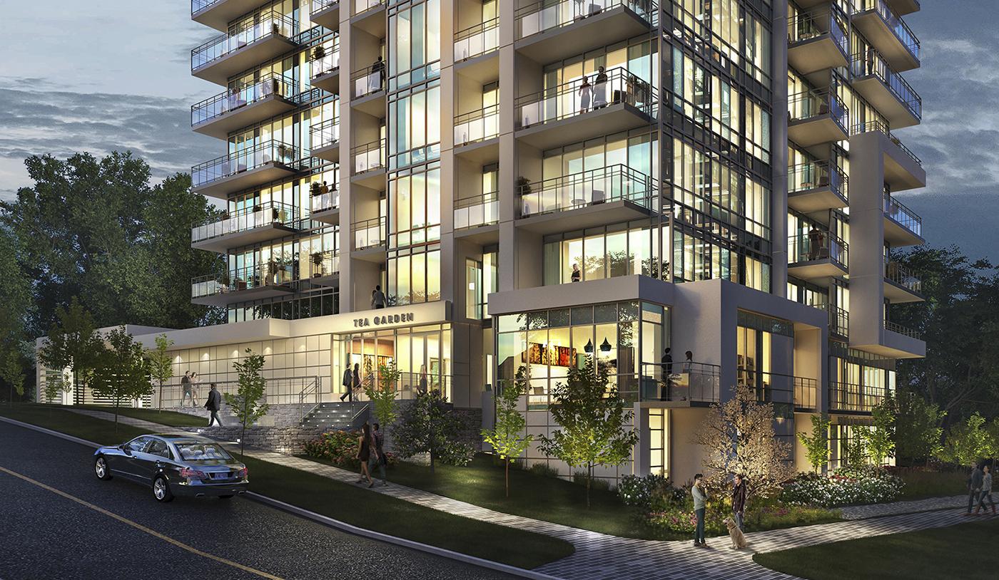 TeaGarden Condos Front View Toronto, Canada