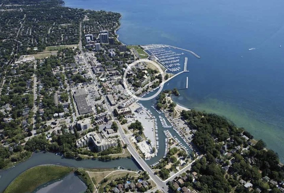 The Shores Condos Aerial View Toronto, Canada