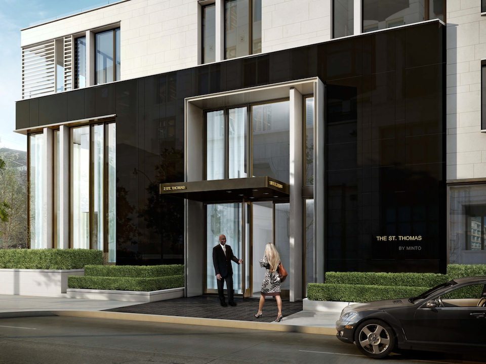 The St. Thomas Condos Entrance Toronto, Canada
