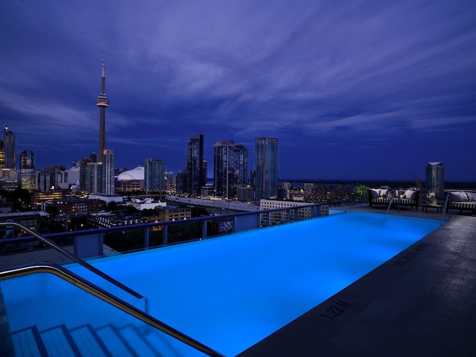 Thompson Hotel & Residences Rooftop Pool Toronto, Canada