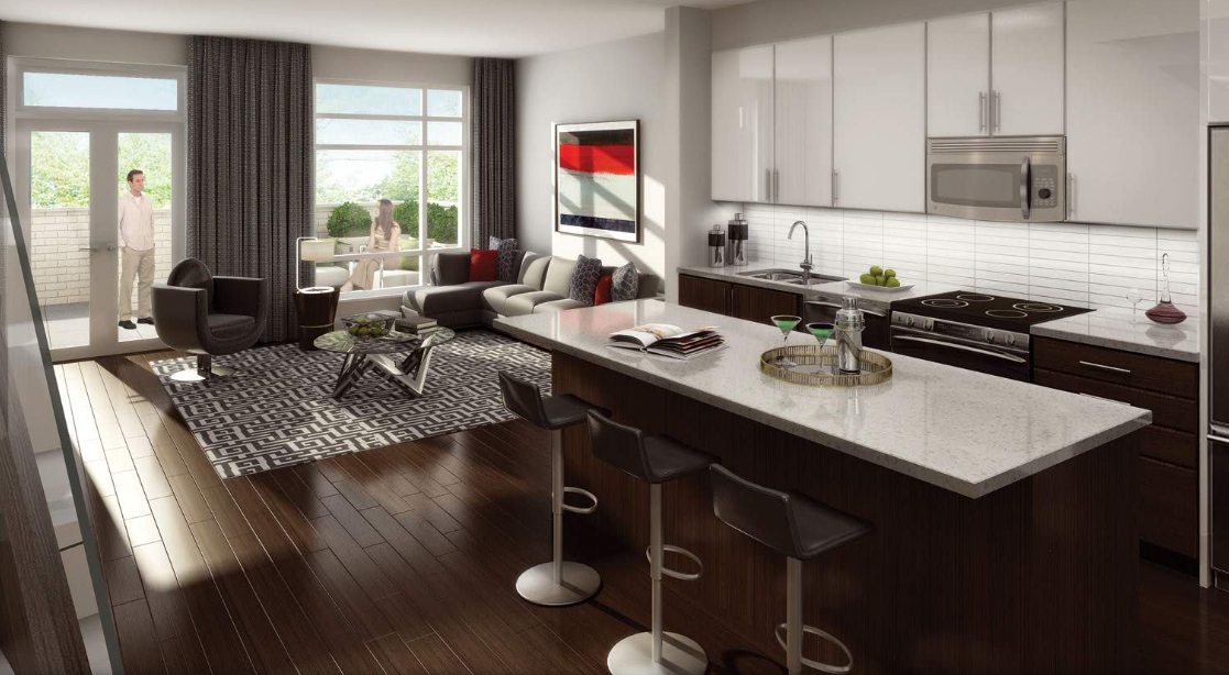Berwick Condos Living Area Toronto, Canada