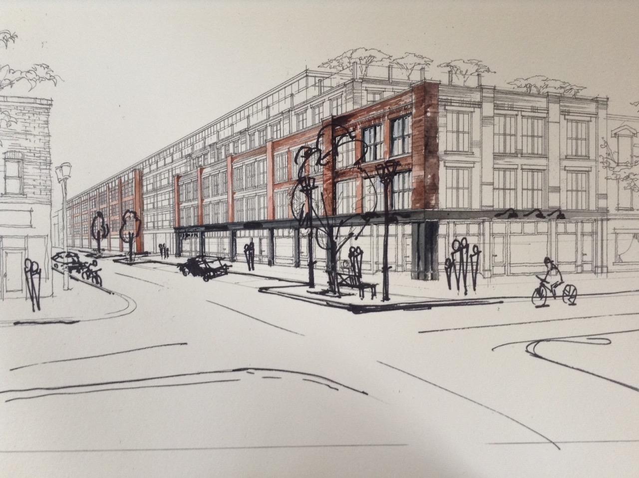 Matchedash Lofts Sketch View Toronto, Canada