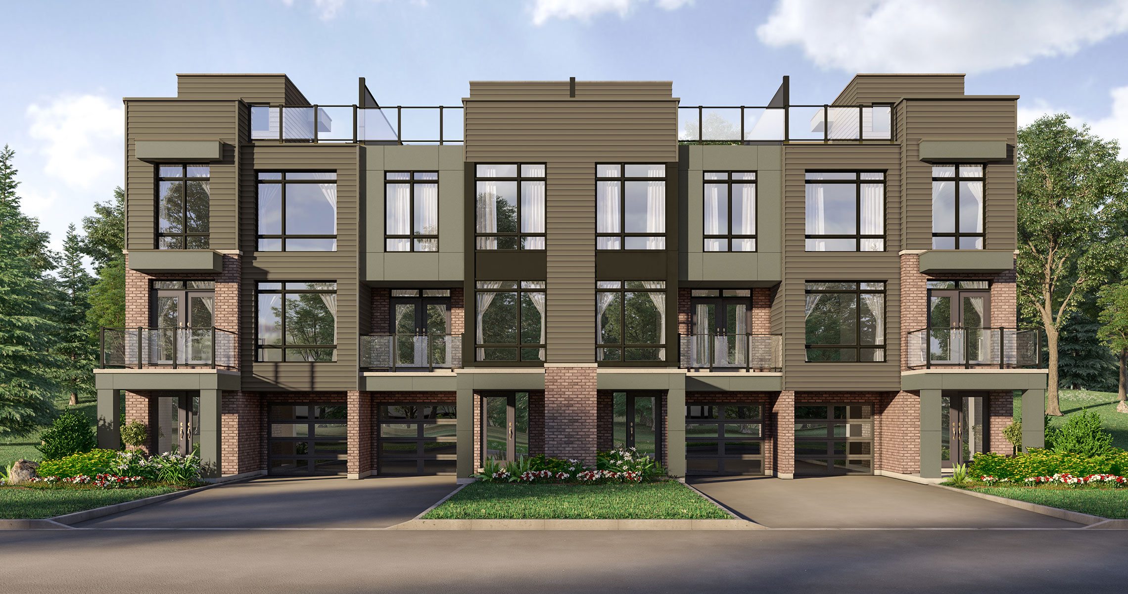 Oak Bay Condos Front View Toronto, Canada