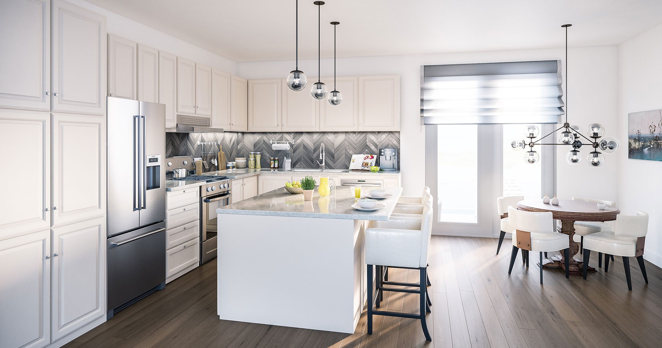 Oak Bay Condos Dinning Area Toronto, Canada