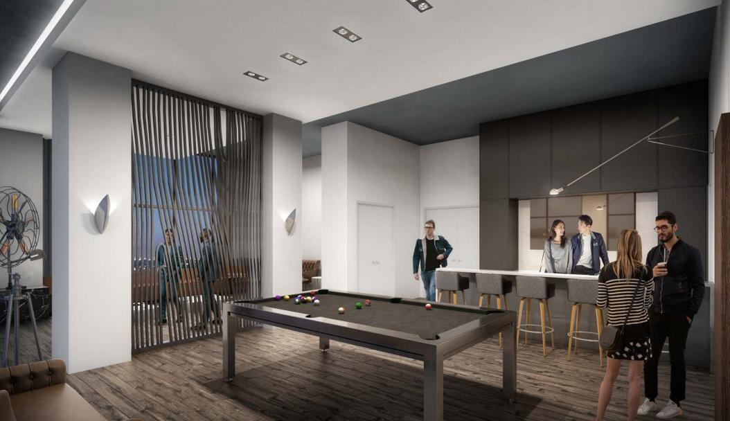 Oak & Co Condos Billiards Toronto, Canada