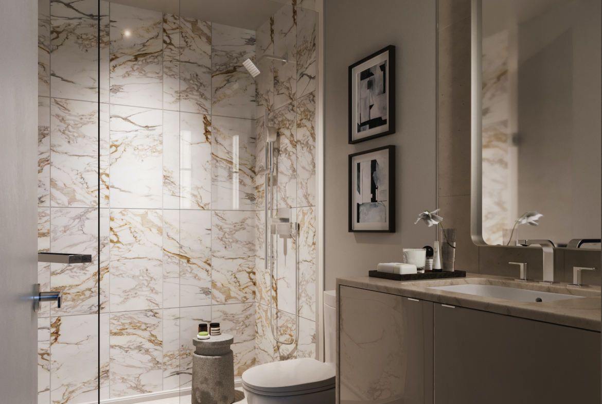 Rendering of The Pemberton Condos suite interior ensuite