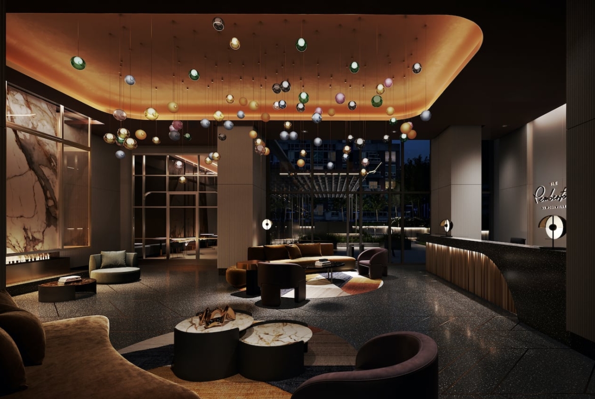 Rendering of The Pemberton Sky Lobby