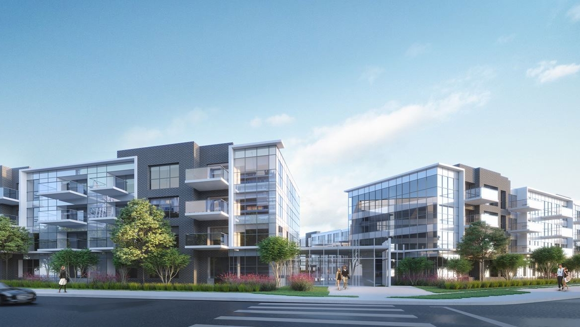 Friday Harbour Resort Condos and Towns streetscape