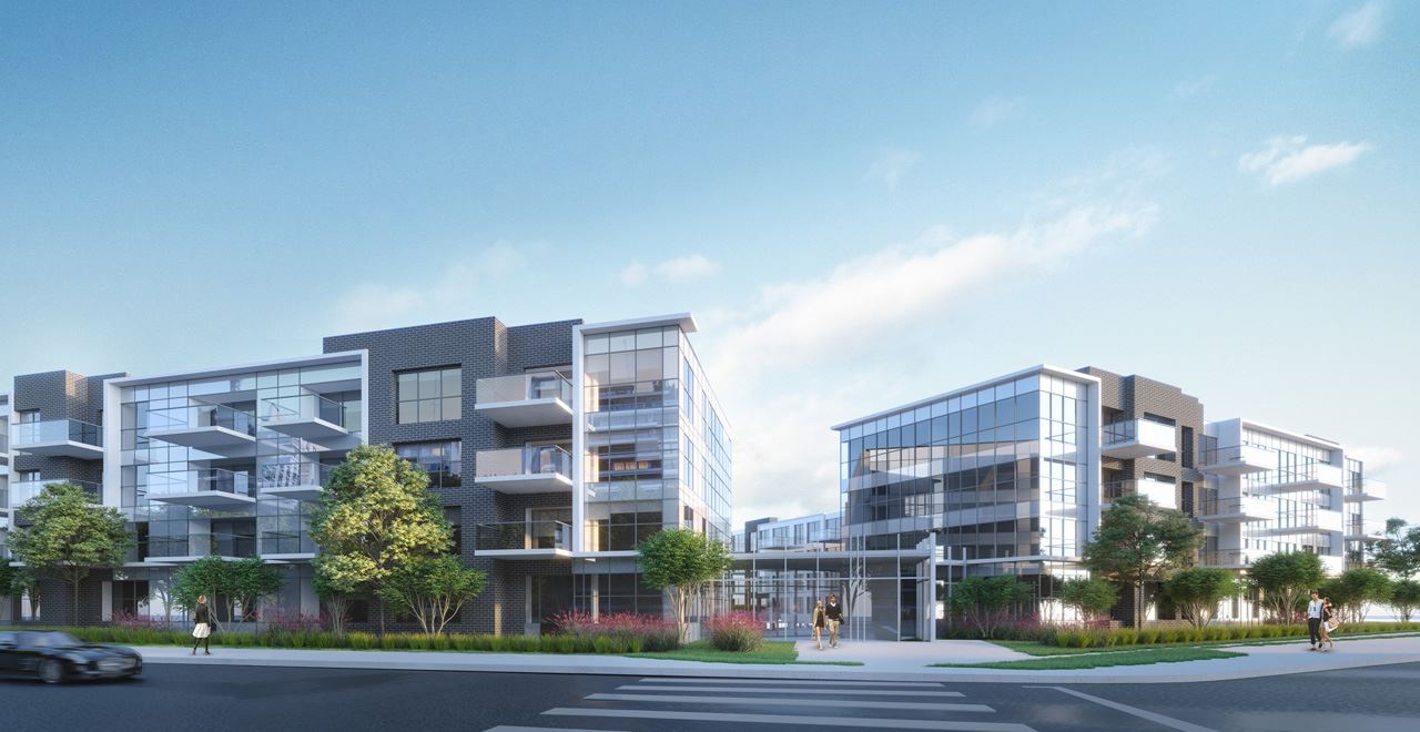 Friday Harbour Resort Condos and Towns streetscape