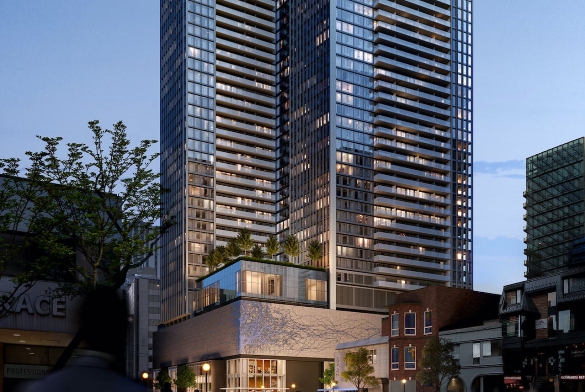 The Pemberton Condos exterior rendering lower half