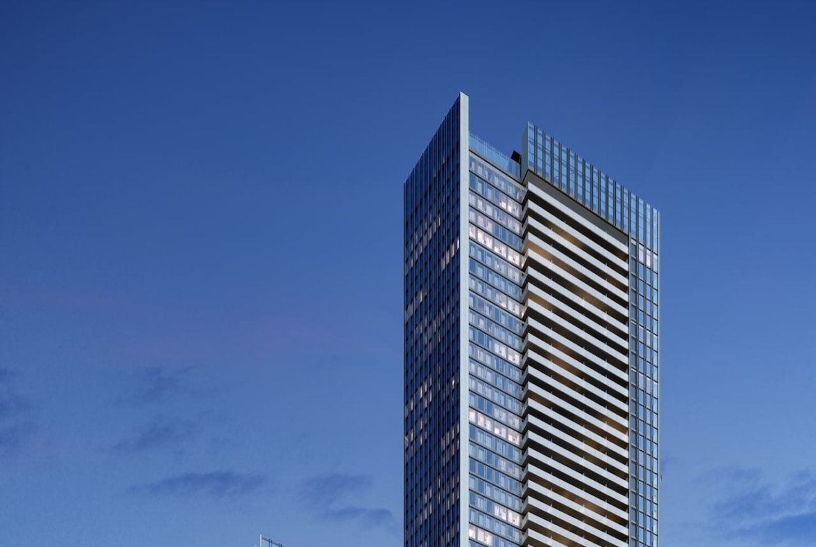 The Pemberton Condos exterior rendering upper half