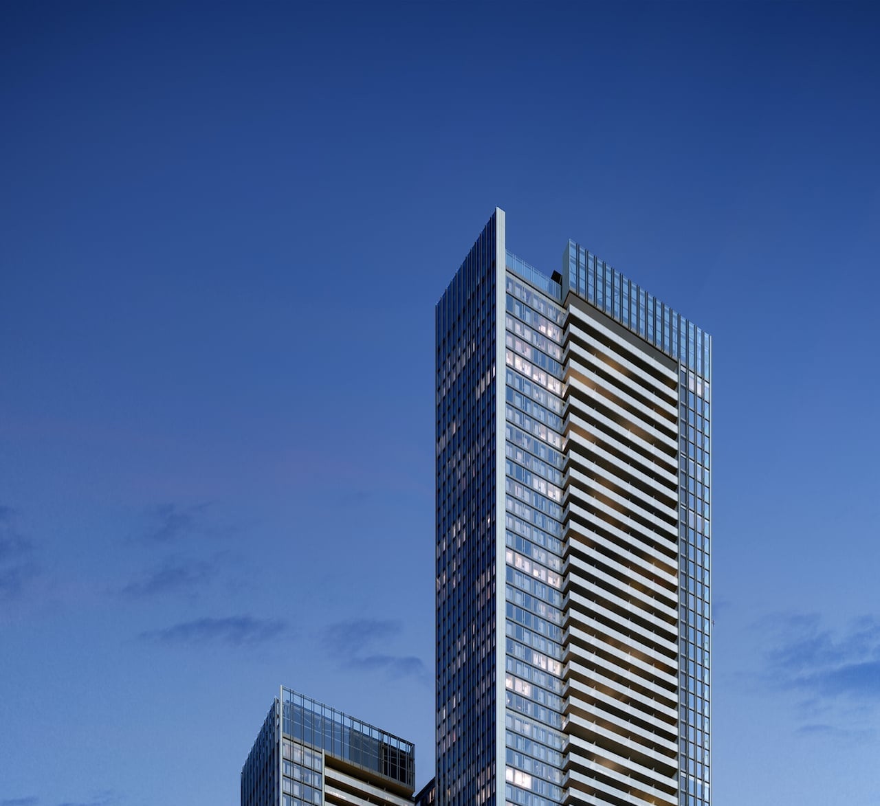 The Pemberton Condos exterior rendering upper half