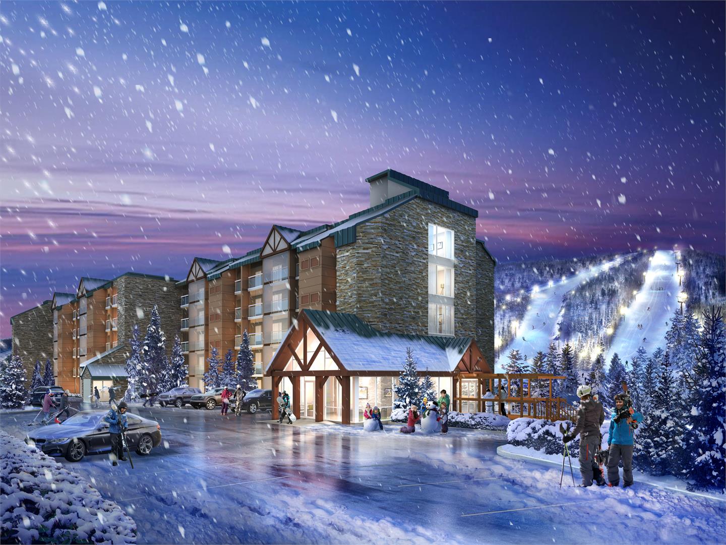 Slopeside at Horseshoe Condos Winter View Toronto, Canada