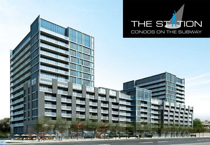 Station Condos on the Subway Full View Toronto, Canada
