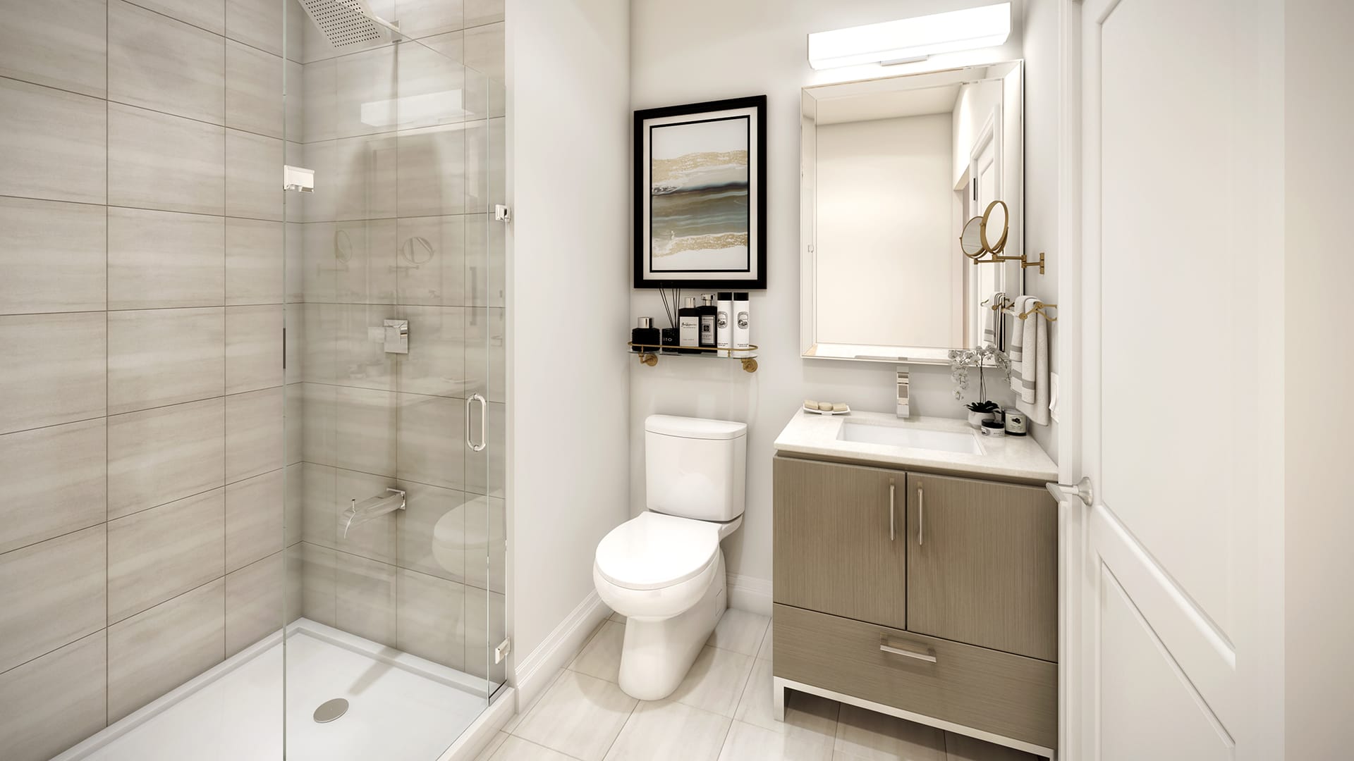 Rendering of Edge Towers unit interior.