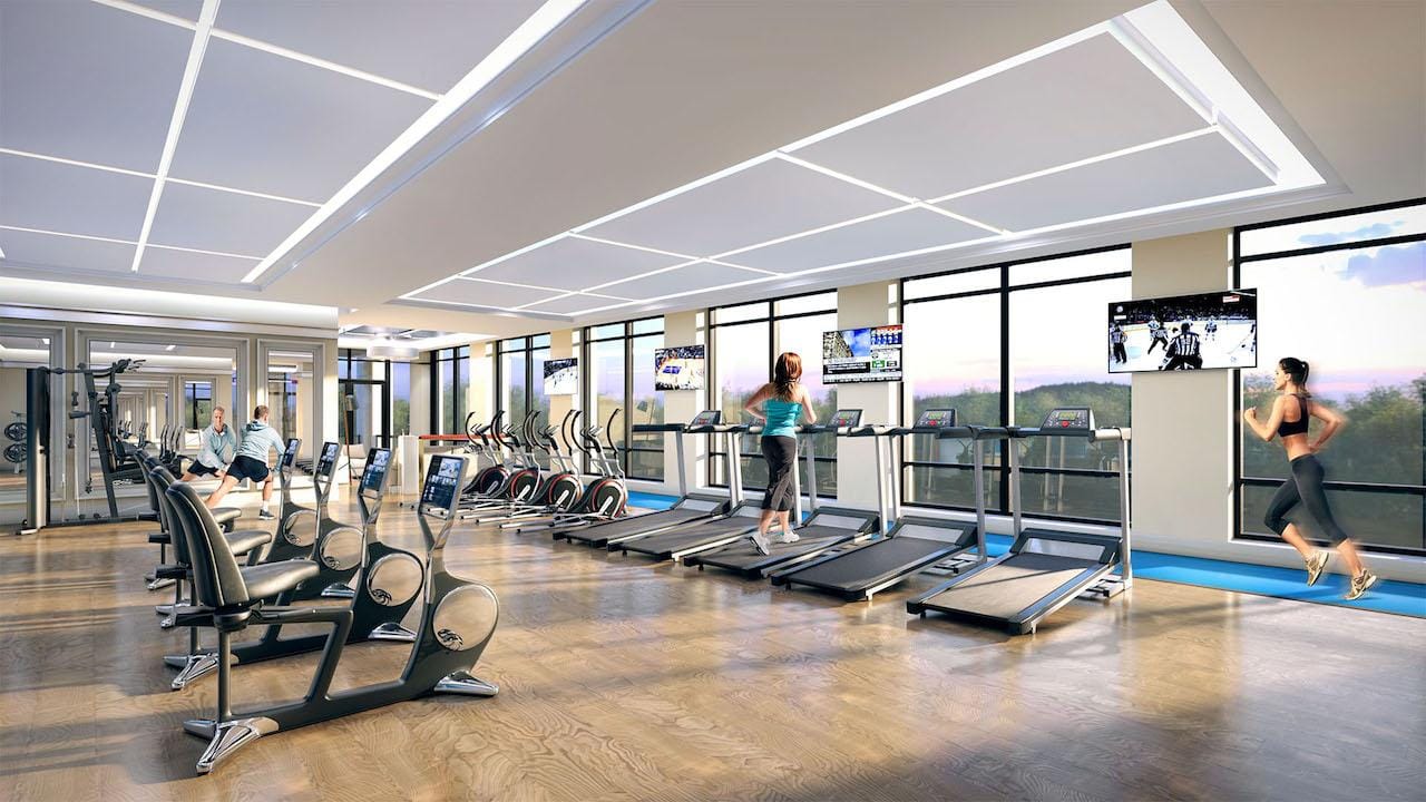 Rendering of Edge Towers building interior.