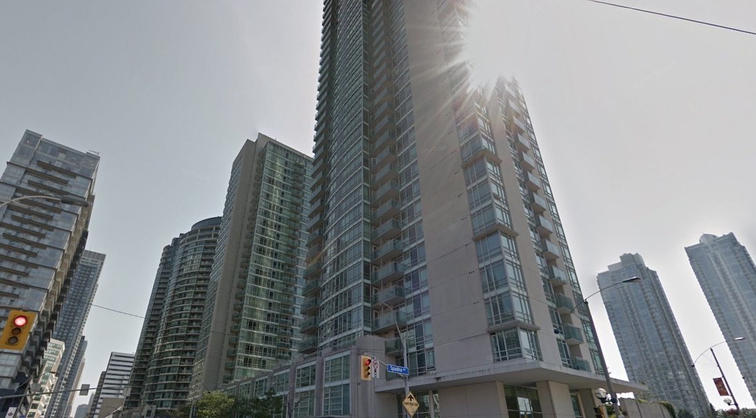 Exterior view of Apex Condos