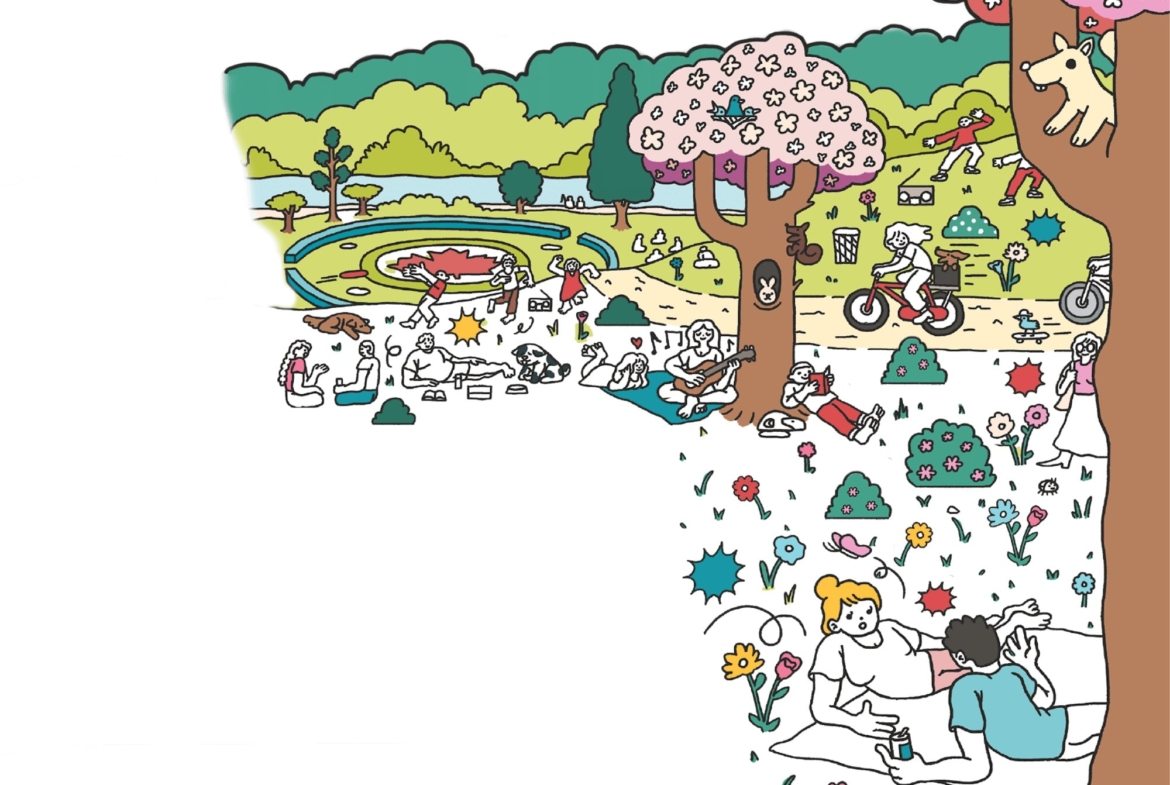 Illustration of Southport in Swansea High Park