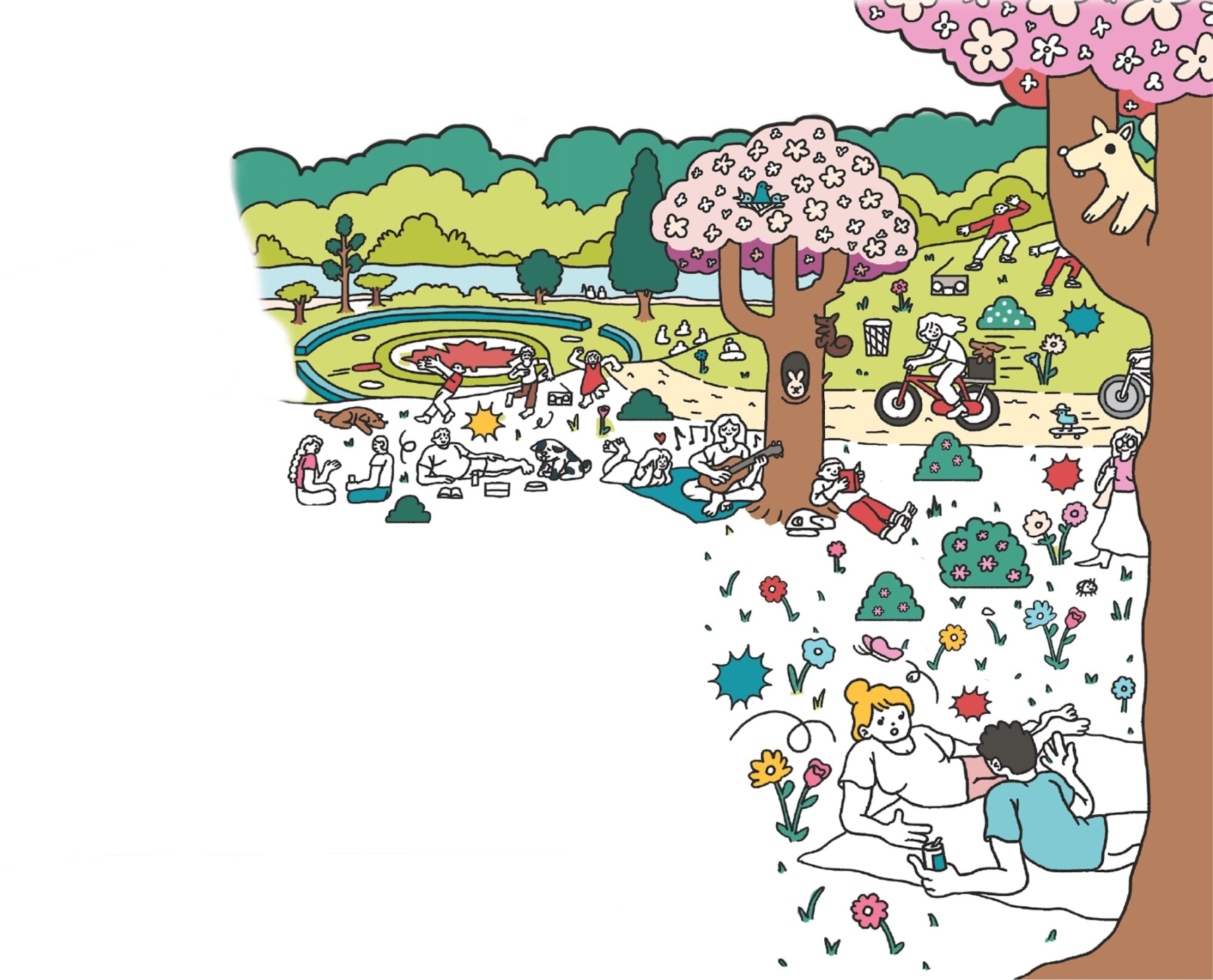 Illustration of Southport in Swansea High Park