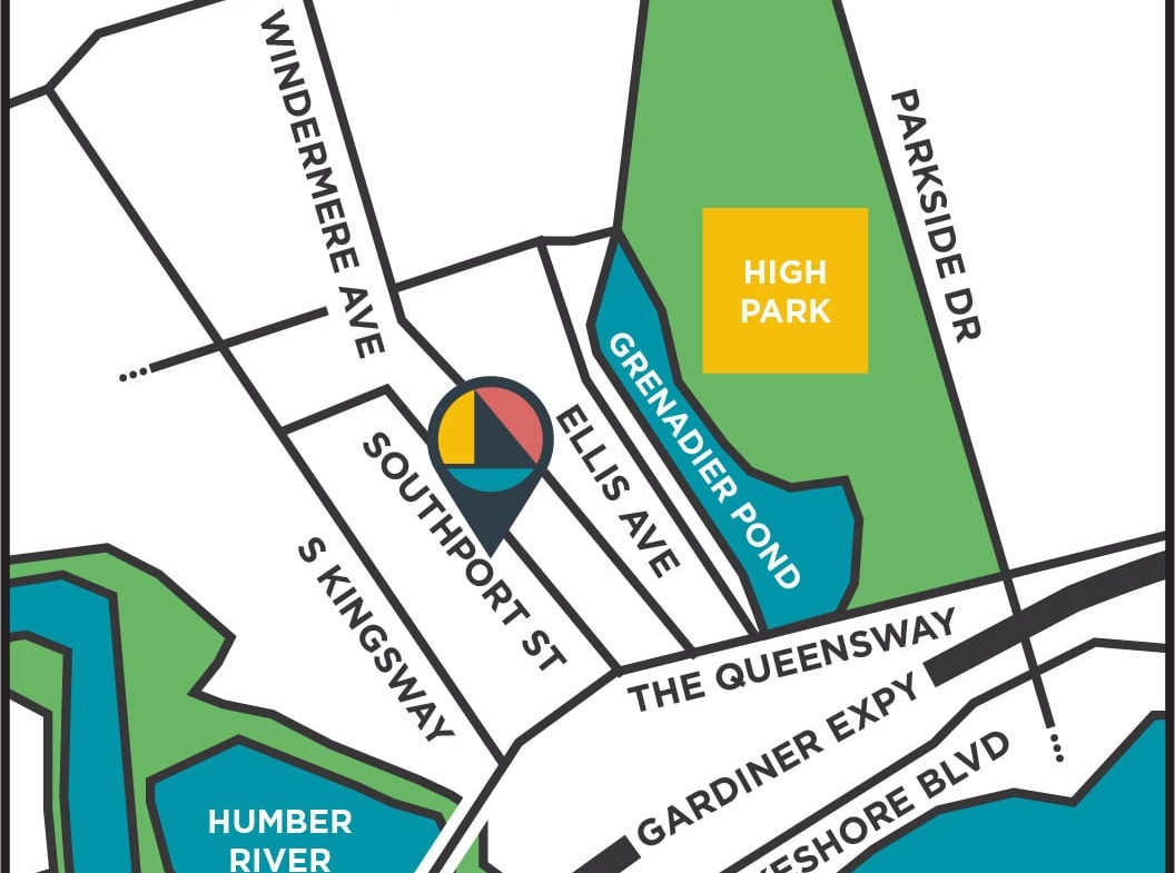 Key map of Southport in Swansea Toronto