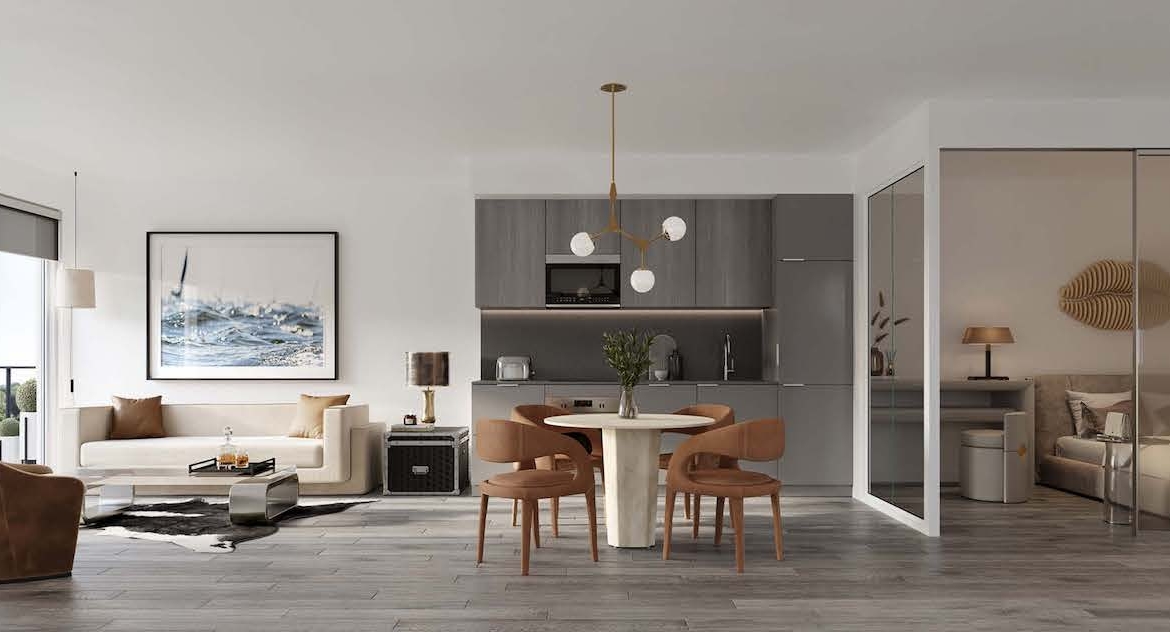 Rendering of Southport Condos suite interior