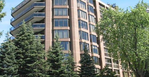 Exterior image of the 70 Rosehill South Building in Toronto