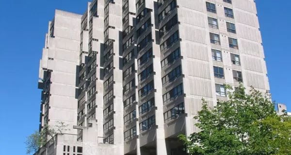 Exterior image of the Alan Brown Building Condos in Toronto