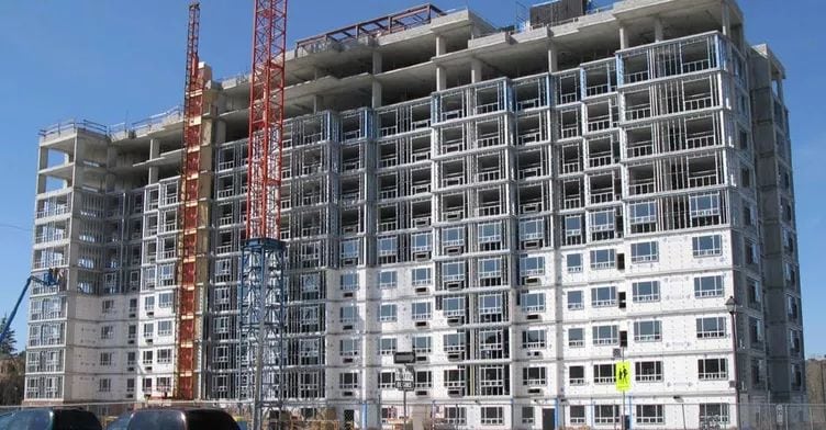 Exterior image of the Highway Apartments in Toronto