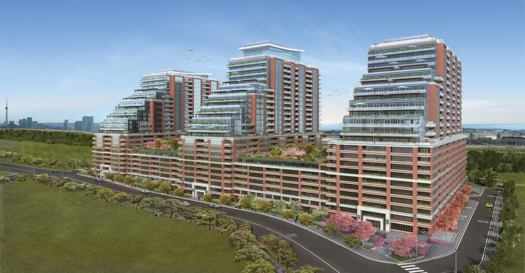 Exterior image of the King West Condominiums in Toronto