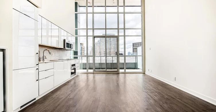 Exterior image of the Liberty Market Lofts in Toronto