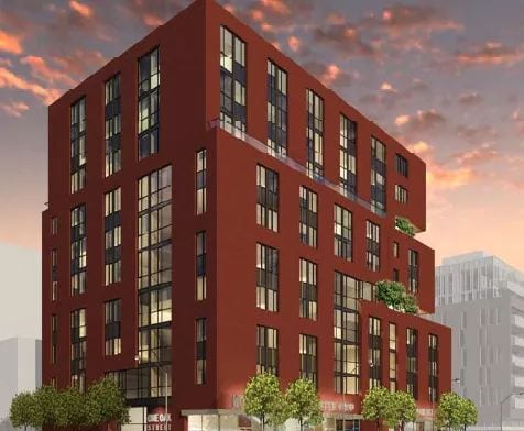 Exterior image of the Oak/Parliament Apartments in Toronto