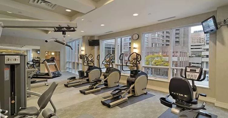Exterior image of the Residences of College Park South Tower Condos in Toronto