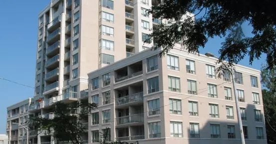 Exterior image of the Rio I Condos in Toronto
