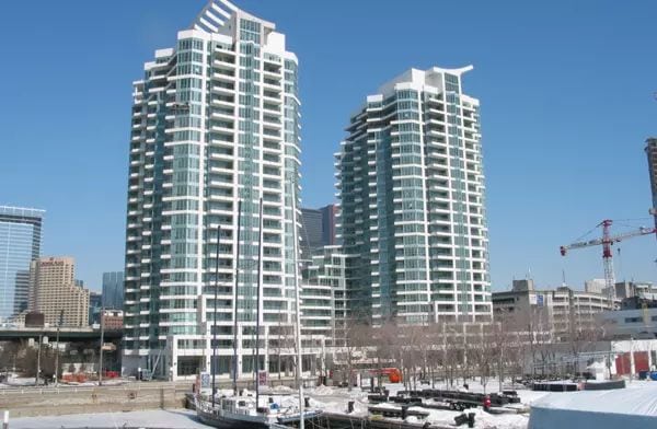 Exterior image of the Riviera 2 at Riverside Lofts Condos in Toronto