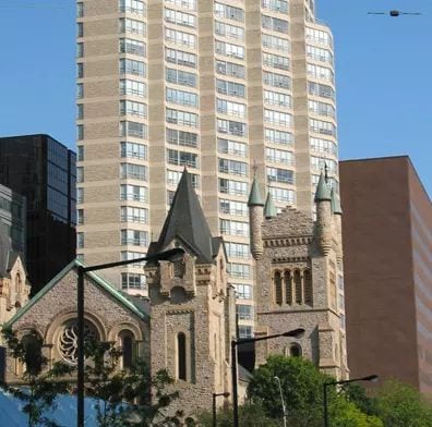 Exterior image of the Symphony Place in Toronto