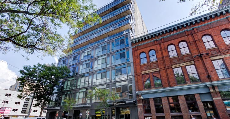 Exterior image of the The Glasshouse in Toronto