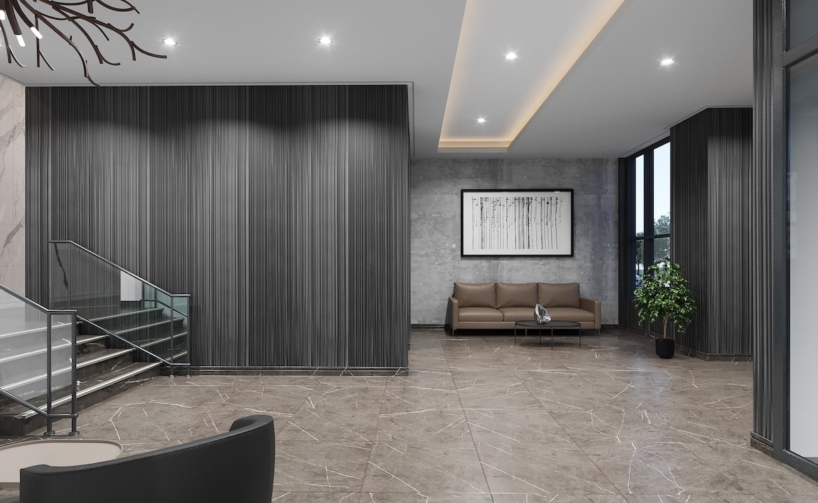 Rendering of Upper Beach Club Condos lobby