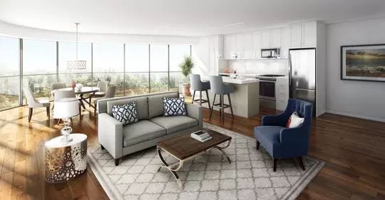 Exterior image of the Upper Beach Club Condos Hill in Toronto