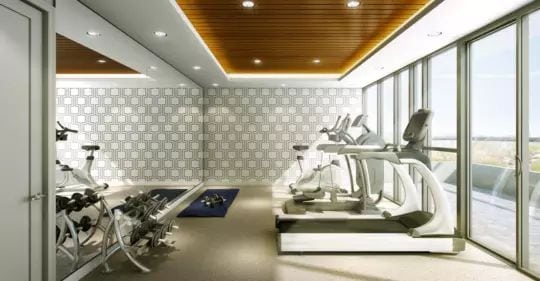 Exterior image of the Upper Beach Club Condos Hill in Toronto