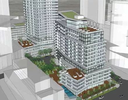 Exterior image of the Waterways Phase 1 in Toronto