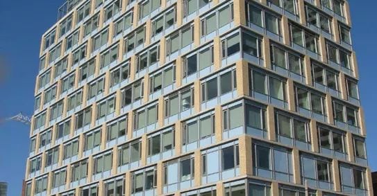 Exterior image of the Wellesley Central Residences in Toronto